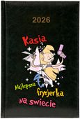 Kalendarz A5 2026 tygodniowy KSIĄŻKOWY NAJLEPSZA FRYZJERKA NA ŚWIECIE +IMIĘ