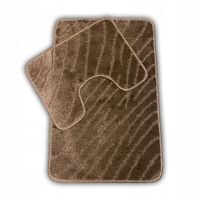 Komplet 2-częściowy dywanik łazienkowy podgumowany szybkoschnący mix wzorów