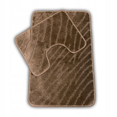 Komplet 2-częściowy dywanik łazienkowy podgumowany szybkoschnący mix wzorów na Arena.pl