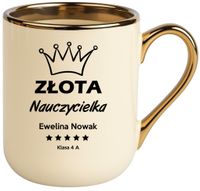 Kubek PREMIUM prezent dla NAUCZYCIELKI WYCHOWAWCZYNI PEDAGOGA z imieniem