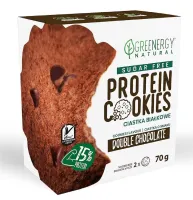 Ciastka Proteinowe PodwÓjnie Czekoladowe BEZ Cukru (2 x 35 g) 70 g
