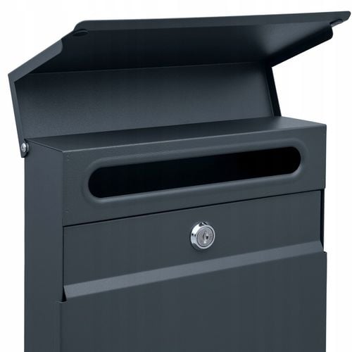 SKRZYNKA POCZTOWA NA LISTY POCZTĘ ANTRACYT + NAPIS ADRES ULICA NUMER na Arena.pl