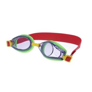 Okulary pływackie zielono czerwone szczelne policarbon silikonowa uszczelka nie parują ABI