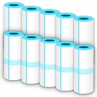 PAPIER TERMICZNY 10X ROLKI WKŁADY DO DRUKARKI DRUKUŚ DRUKUŚIA MINI DRUKARKA