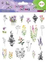 tatuaże zmywalne flowers 150x200 mm 4573 a'10