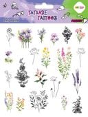 tatuaże zmywalne flowers 150x200 mm 4573 a'10