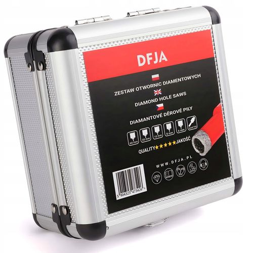 OTWORNICA DO GRESU DIAMENTOWA ZESTAW OTWORNIC 6-68mm BETONU GRANITU ADAPTER na Arena.pl