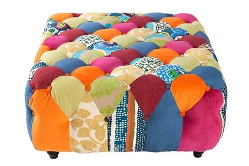 Pufa CHESTERFIELD patchwork na Arena.pl