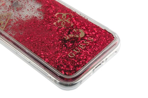GUESS LIQUID GLITTER - iPhone XR - RASPBERRY na Arena.pl