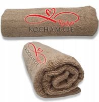 RĘCZNIK z haftem PREZENT z imieniem dedykacją datą