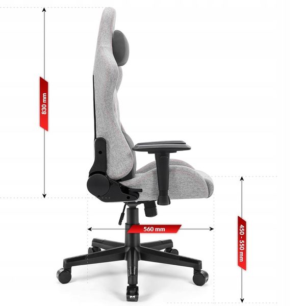 FOTEL GAMINGOWY DLA GRACZA BIUROWY HELL'S zdjęcie 6