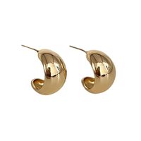 kolczyki przy uchu, wiszące złote krople 1,8 x 1 cm k1683z