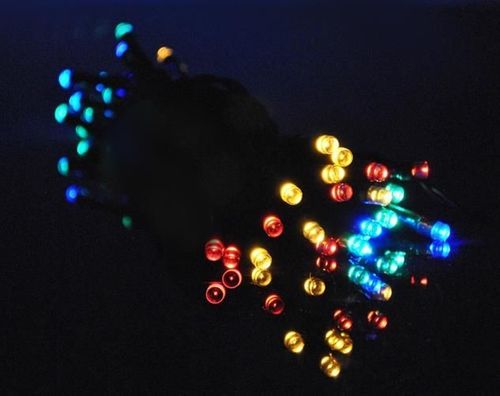 Lampki 40 LED solarne - multicolor na Arena.pl