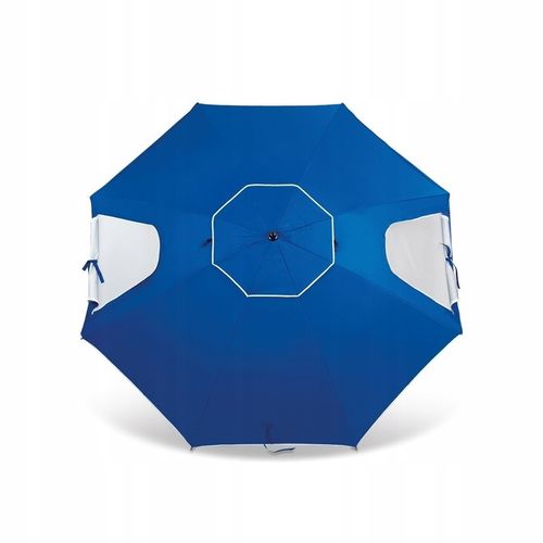PARASOL PLAŻOWY Ogrodowy z POKROWCEM Niebieski DUŻY Tadar Deluxe XL 240 cm na Arena.pl