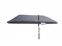 WODOODPORNA PIKOWANA PODUSZKA OGRODOWA PŁASKA MIÓD - HEKSAGON 50x70 szary