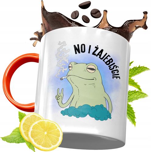 Kubek Pomarańczowy Dla Palacza Prezent Z Nadrukiem Ze Zdjęciem na Arena.pl