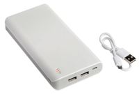 Powerbank STORAGE, biały