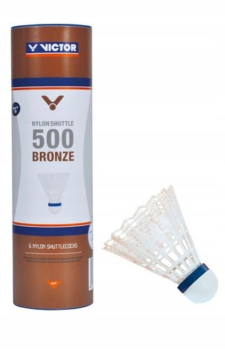 Lotki nylonowe do badmintona 500 VICTOR żółte na Arena.pl