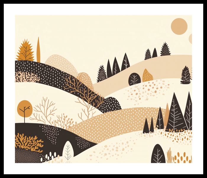 Plakat 60x50cm Jesień w Wzgórzach zdjęcie 3