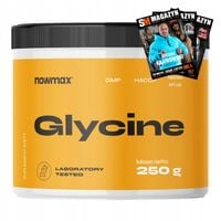 nowmax GLICYNA GLYCINE AMINOKWAS W PROSZKU UKŁAD NERWOWY NA STRES 250 g
