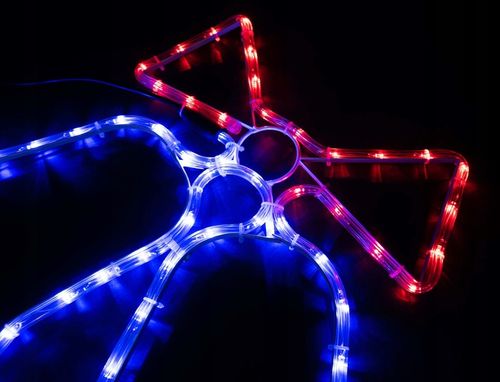 Lampki Zewnętrzne Świąteczne Dzwonki Choinkowe LED Czerwone Niebieskie IP44 na Arena.pl