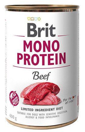 Monoproteinowa karma idealna dla psów z alergią - Brit 74% WOŁOWINA 400g na Arena.pl