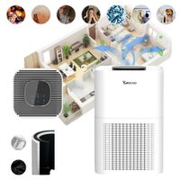 Oczyszczacz powietrza filtr HEPA LED UVC do 220 m³/h cichy panel dotykowy