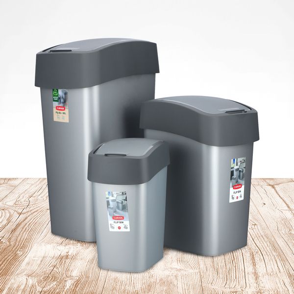Curver Kosz Na Śmieci Pojemnik Biuro 10 L Grafit zdjęcie 3