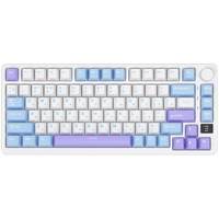 royal kludge rk-m75 taro milk gaming keyboard brown switch
