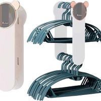 Uchwyt organizer na wieszaki ubrania biały