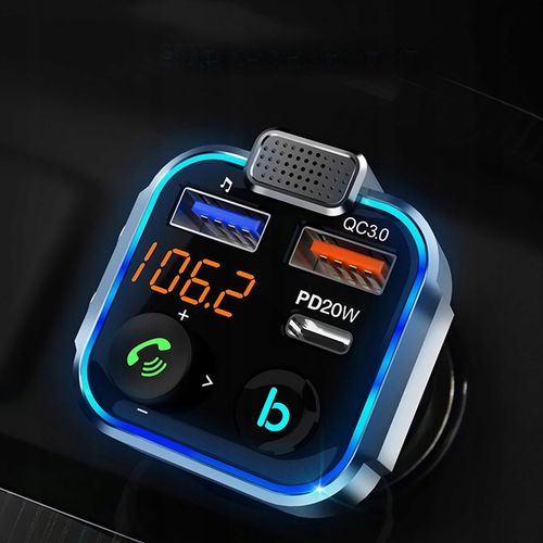 TRANSMITER FM BLUETOOTH ŁADOWARKA MP3 2XUSB LCD SD na Arena.pl