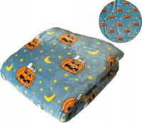 MIĘKKI KOC HALLOWEEN NARZUTA PLED MIKROFIBRA KOCE NA KANAPE DEKORACJA WZORY