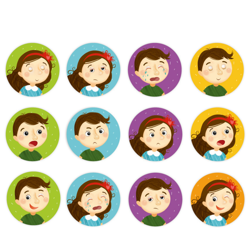 Mini Memo Gra Emocje Gra Memory Dla Najmłodszych 24 Karty Z Urocze Buźki na Arena.pl