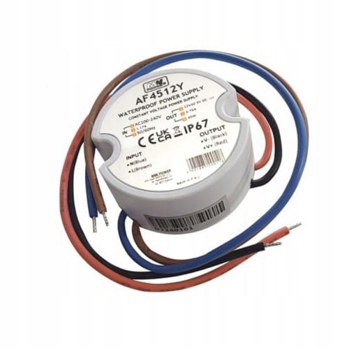 Zasilacz LED 12V Dopuszkowy Do Puszki Puszkowy 45W 3.75A DC Do Taśmy na Arena.pl