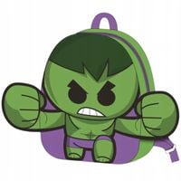 Plecak Dziecięcy 3D z licencją Pluszowy MARVEL HULK Przedszkolak HIT