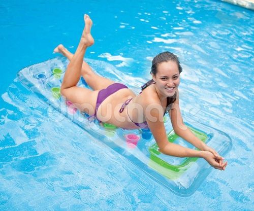 Materac plażowy z okienkiem 188 x 71 cm INTEX 59894 zielony na Arena.pl