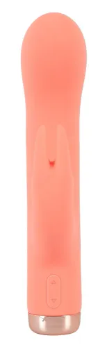 peachy mini rabbit vibrator model zakrzywiony pomarańczowy silikon 16,7 cm na Arena.pl