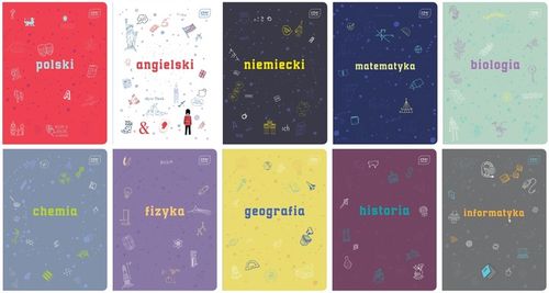 INTERDRUK Hybrid komplet zeszytów ze ściągą -10szt na Arena.pl