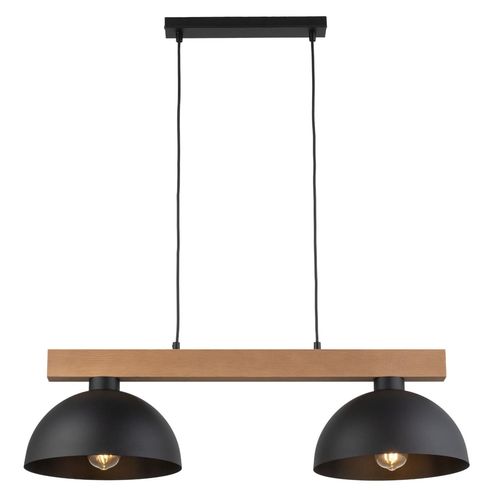 Podwójna lampa zwisająca rustykalna Oslo 4711 TK Lighting drewniana czarna na Arena.pl