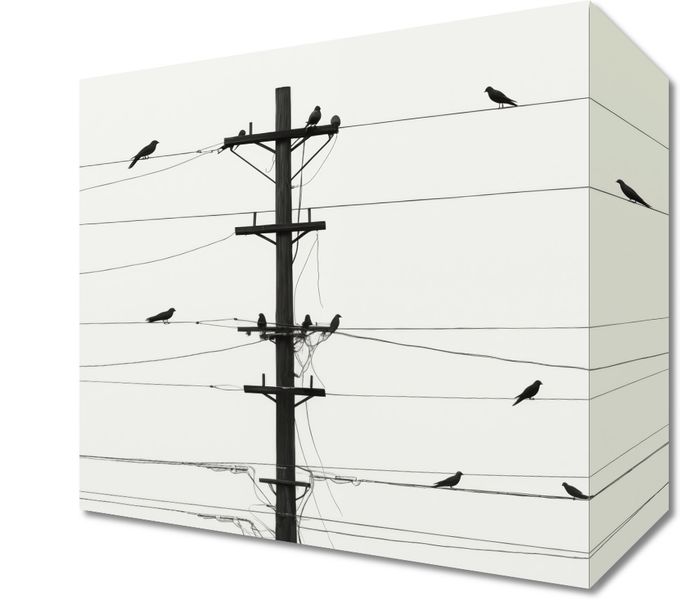 Obraz 20x20cm Symfonia na Drutach zdjęcie 1