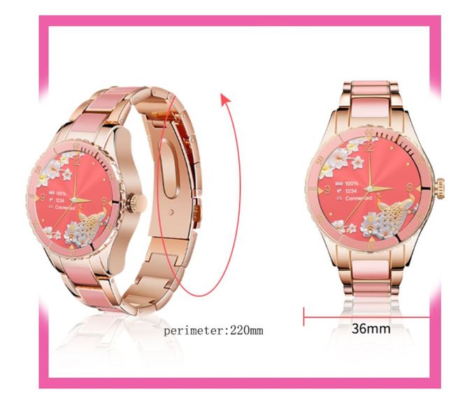 Smartwatch Damski Rubicon RNCE82 Różowy zdjęcie 16