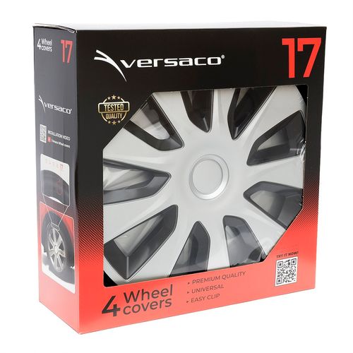 Kołpaki Stratos silver / black 17", 4 szt. na Arena.pl