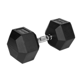 Hantel żeliwny gumowany sztangielka hantla HEX 30 kg Rebel hexagonalne