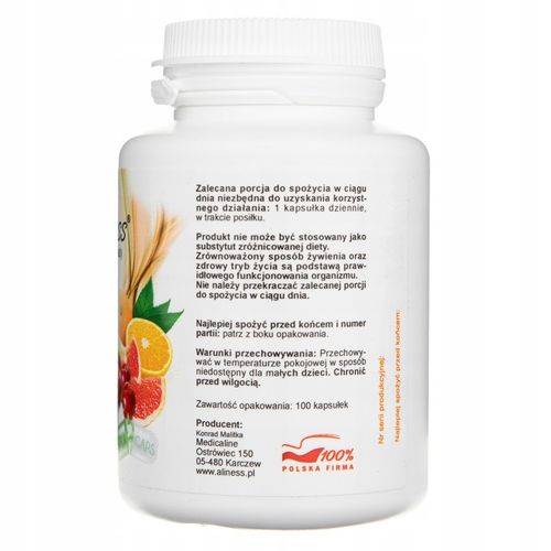 Suplement diety Aliness witamina C 1000 mg Plus 100 kapsułek na Arena.pl