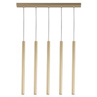 Wielopunktowa lampa wisząca Sopel 33617 Sigma cylindriczna złota