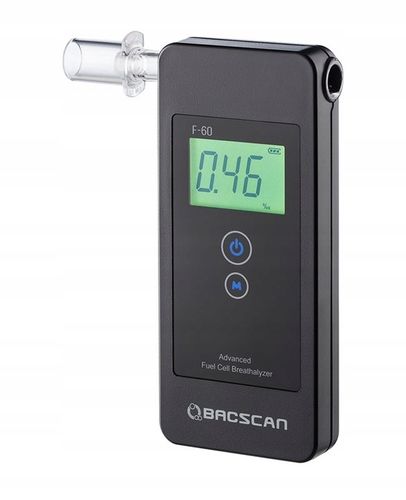 Alkomat BACSCAN F60 + kalibracje + pokrowiec na Arena.pl