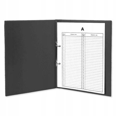 segregator a4/2/2 akta osobowe czarny 0024 na Arena.pl