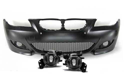 ZDERZAK M5 + Halogeny DO  BMW E60, E61 Od 2003 Do 2007 Roku NA CZUJNIKI PDC na Arena.pl