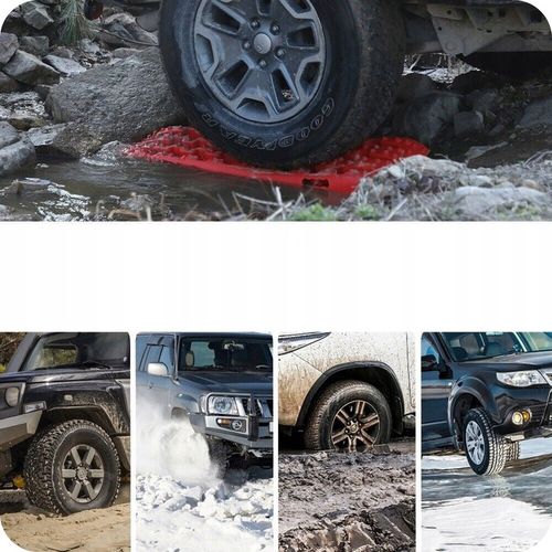 Trapy Piaskowe Do Terenówki OFF-ROAD 4x4 Śnieg Błoto Zestaw 2 szt. z Torbą na Arena.pl