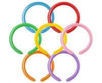 Balony rurki do modelowania mix kolorów D2 typ 160, 100 szt.